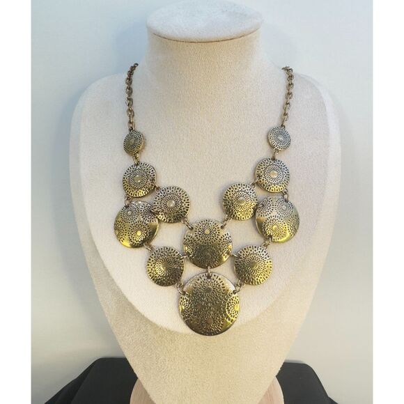 Vintage Ruby Road Interlinked Medallion Necklace - Picture 2 of 6